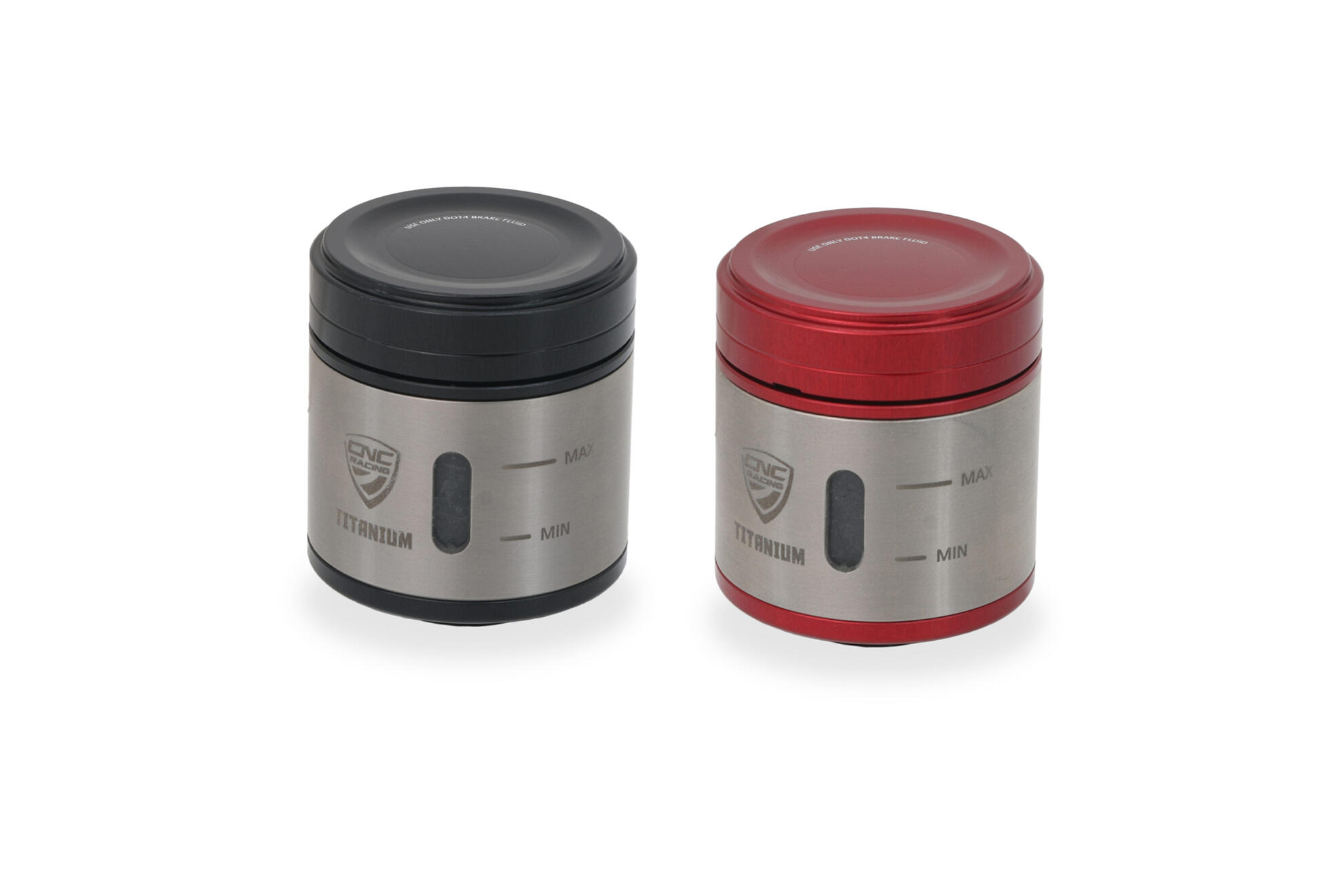 CNC Racing Titanium and Billet Reservoirs - 25ml and 12ml CNC Racing Titanium and Billet Reservoirs - 25ml and 12ml